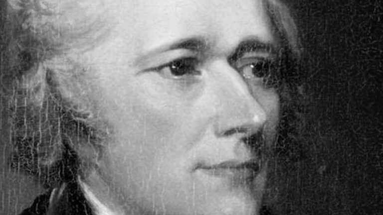 The image shows a close-up of James Alexander Hamilton