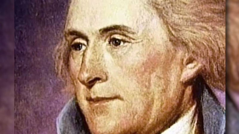 The image shows a portrait of James Alexander Hamilton